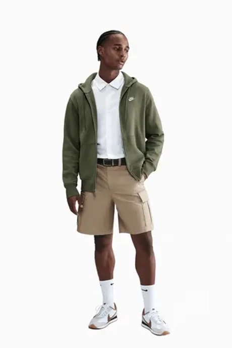 Кофта Nike Club Full-Zip - коричневый