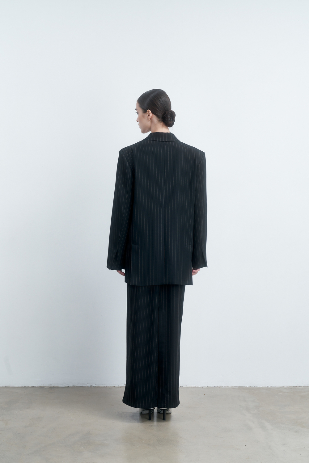 Жакет oversize в полоску