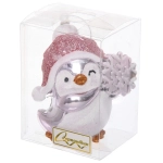 Ёлочная игрушка «Весёлый пингвинёнок» 8*6*9.5 см, Розовый