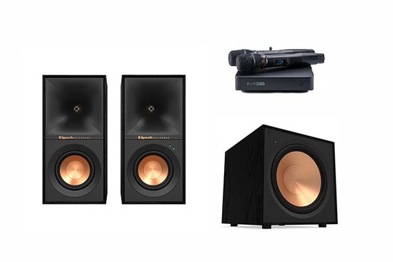 Комплект караоке на базе Evolution Evobox Plus c акустикой Klipsch