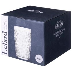 НАБОР СТАКАНОВ "BLOSSOM" 4 ШТ/370 МЛ