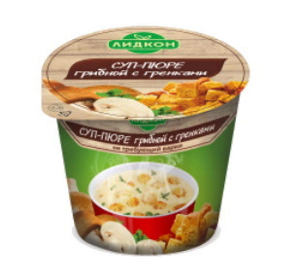 Картофельно-грибной крем-суп с гренками – кулинарный рецепт