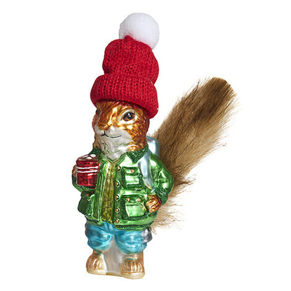 253481 Белка-турист с рюмкой 12,5см