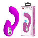 Лиловый вибромассажёр с вакуумной стимуляцией клитора Sibel - 15,5 см. (Цвет: лиловый)