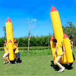 Надувная командная игра "Летучая ракета"