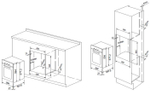 Духовой шкаф Graude BK 60.2 EL схема встраивания