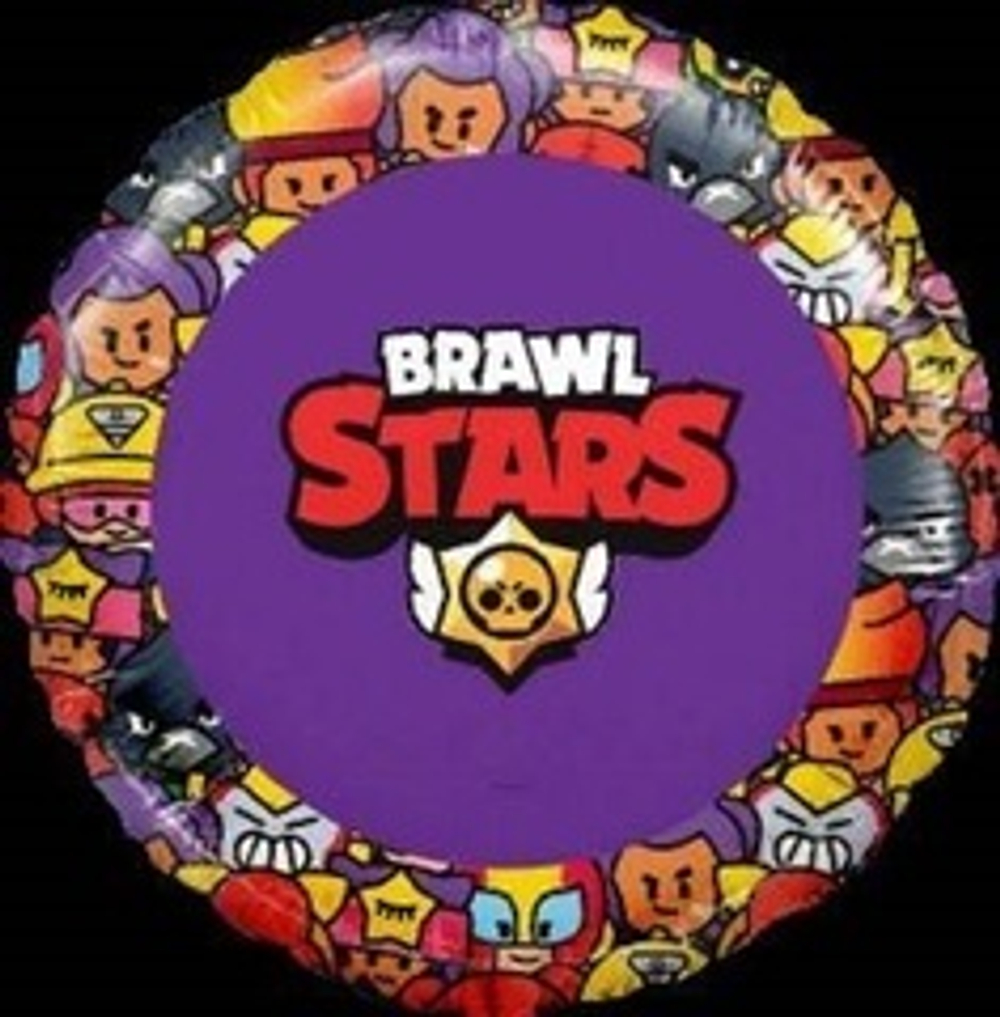Р 18" Круг Brawl Stars Команда бойцов дизайн №1