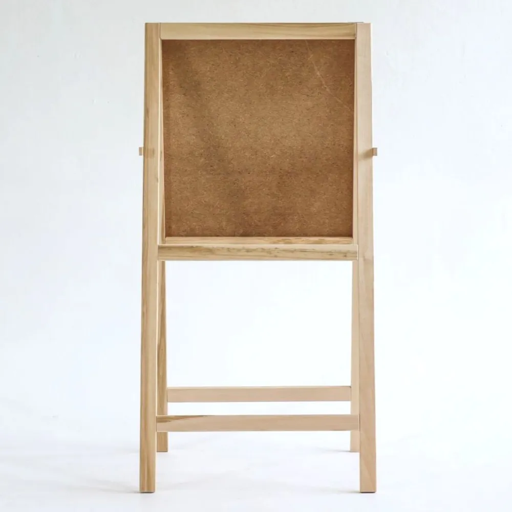 Мольберт односторонний напольный деревянный Хлопушка классическая, рабочая поверхность 600x580 мм