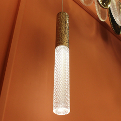 Подвесной светильник Cloyd FAGOTT P1 / выс. 38 см - золото (арт.10669)