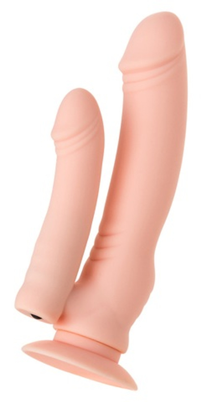 Двойной фаллоимитатор с вибрацией Toyfa A-toys 19,5 см