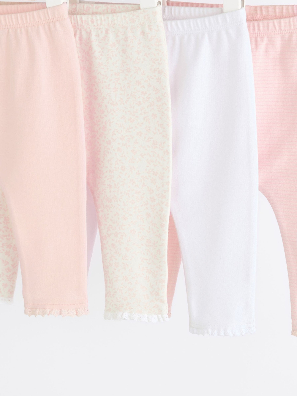 Легинсы для малышей Next Q95-321, 4 шт., Белый, Розовый