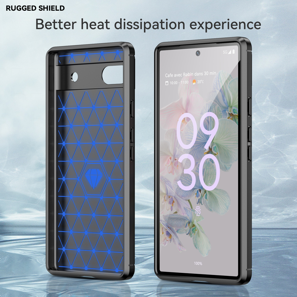 Чехол в стиле карбон для Google Pixel 6A, серии Carbon от Caseport