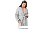 Халат махровый Home One, размер 48, серый