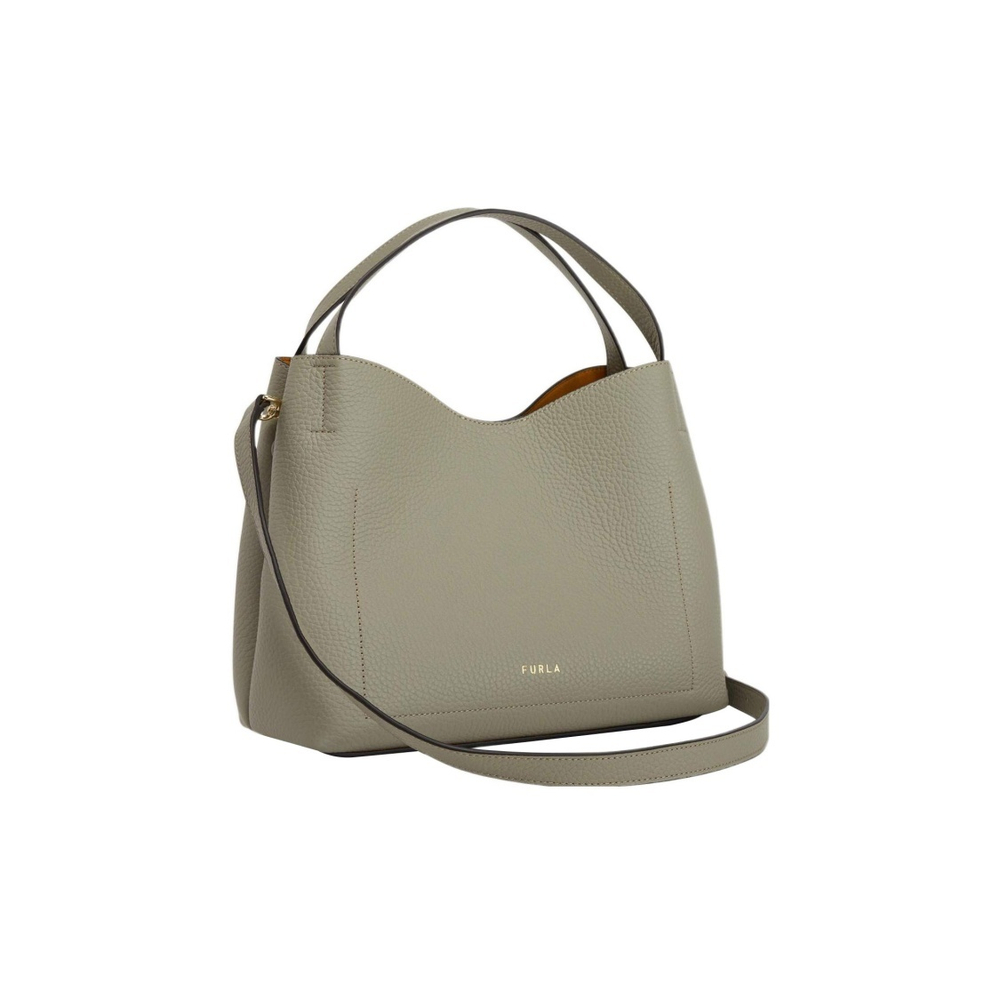 Сумка Furla Primula S Hobo Bag Grained Leather Grey, WB00507-BX0041-M7Y00