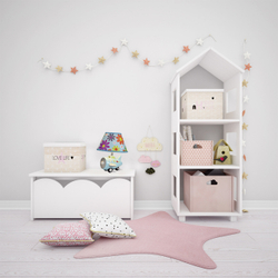 Настольный светильник 1x40Вт E14, керамика/бумага, голубой