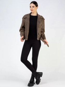 Куртка кожаная натуральная косуха оверсайз