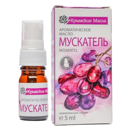 Мускатель парфюмерная композиция ароматическая, спрей ТМ Крымские масла