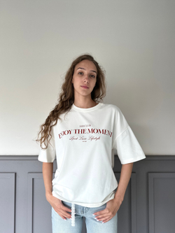 Футболка oversize Enjoy the moment