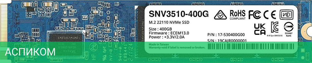 SSD диск Synology 22110 400GB (SNV3510-400G)