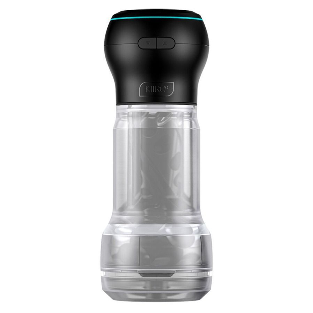 Набор PowerBlow & Feel Pocket Stroker Crystal: мастурбатор и интерактивная насадка (Цвет: серый)