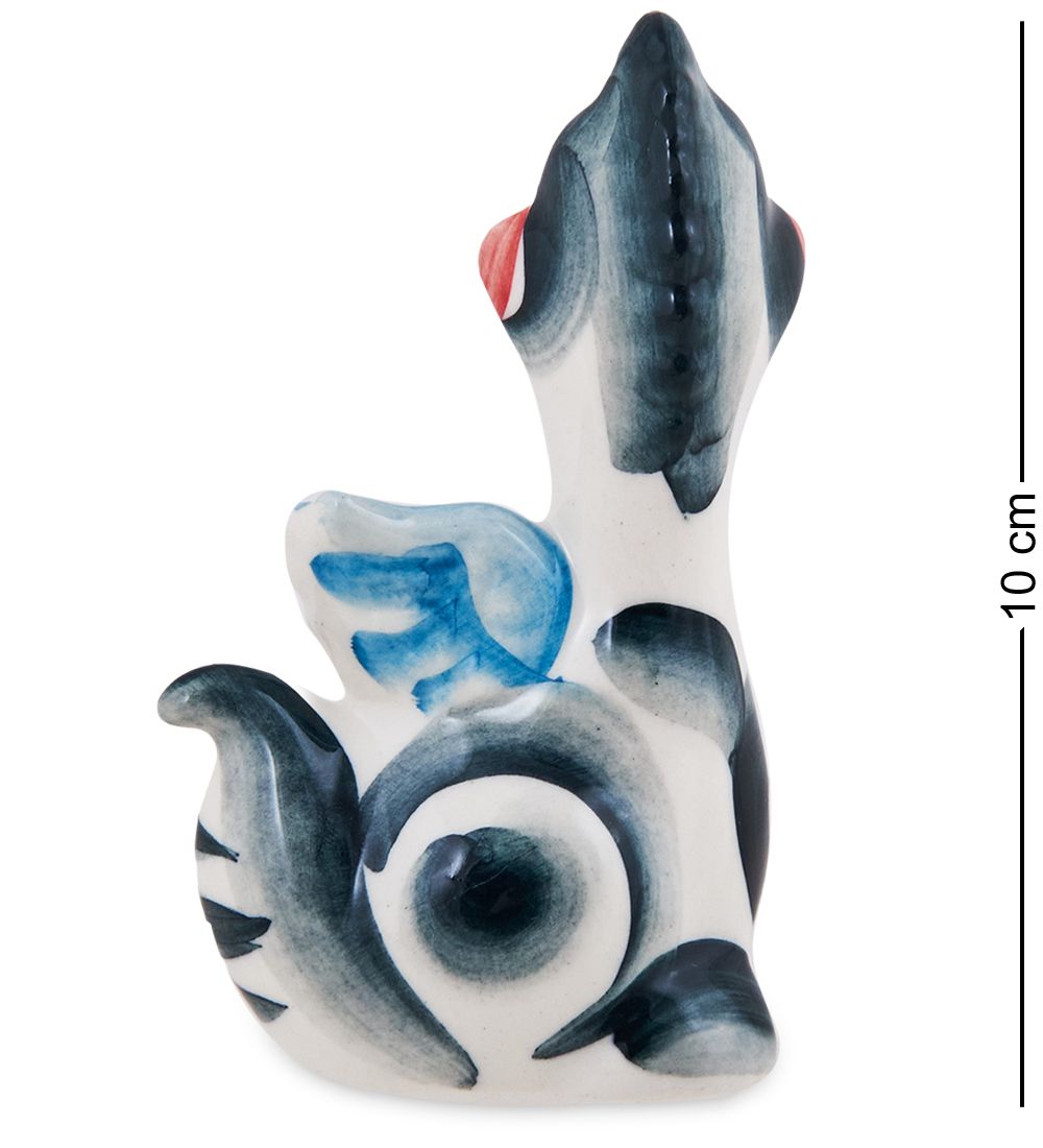 ГЛ- 893 Фигурка «Дракон» цв. (Гжельский фарфор)