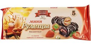 МИНИ-РУЛЕТЫ РБ КЛУБНИКА СО СЛИВКАМИ 175ГР