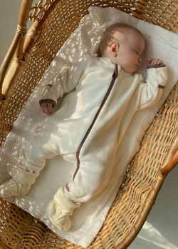 Комбинезон из флиса экрю