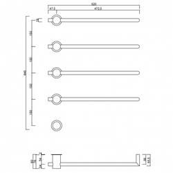 Полотенцесушитель электрический ABBER Charme AH4004BST сталь брашированная