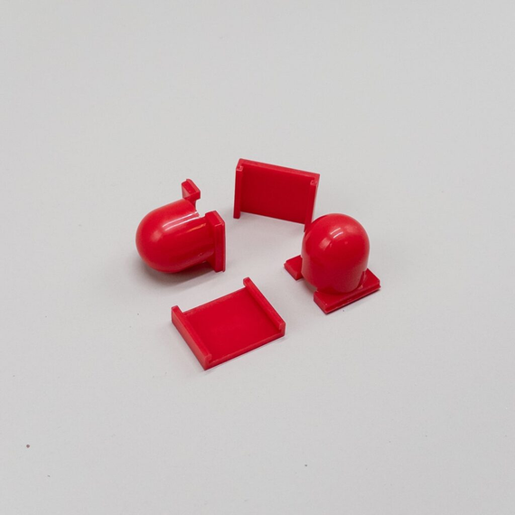 Колпачок для светодиодной ленты 1 шт., Красный, LTC (CAP-NL-R)