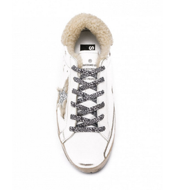 Кеды Golden Goose 'Superstar' с декором из искусственного меха