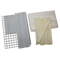 UGH-R30 H190 WHITE-WHITE Парник-стеллаж для рассады. 5 полок. 70x50x190см. Металлическая труба в ПВХ. цвет белый. Тент из армированного полиэтилена 135г-м2. цвет сетки белый. TM ФитоЛето