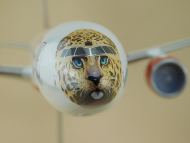 Модель самолета Boeing 777-300 «Леолёт» авиакомпании «Россия» в масштабе 1:144