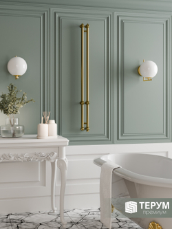 Полотенцесушитель Винтаж 2 120х10 Золото лак