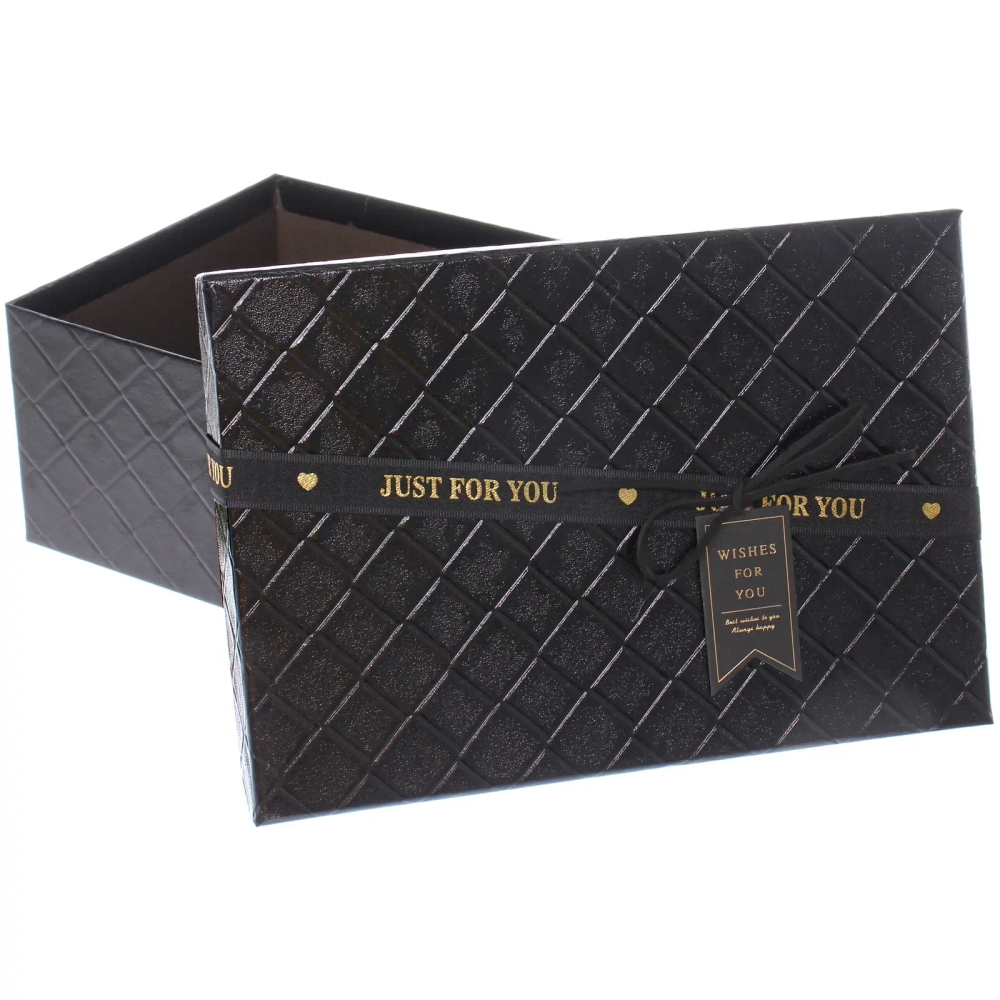 Коробка подарочная «Лучшие моменты» 23*16*9,8 см, Черный