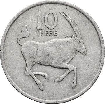 10 тхебе 1976-1989 Ботсвана