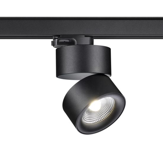 358787 PORT NT21 271 черный Трехфазный трековый светодиодный светильник IP20 LED 25W 4000K 2200Лм 100-265V GRODA