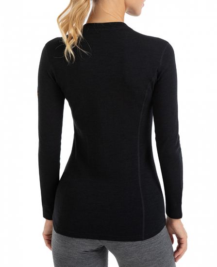 Термобелье женское футболка Norveg Hunter Ladys Classic с длинным рукавом и круглым воротом (3L1RL),черный