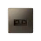 Розетка компьютерная 2-м ArtGallery RJ45 + RJ45 кат.5E механизм мокко SE GAL000685