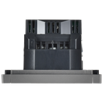 FORTE&PIANO Розетка 1-местная с заземлением с защитными шторками винтовое крепление 16А USB A+C 18Вт FP547 сталь IEK