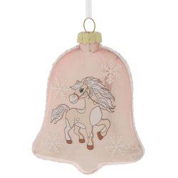GAEM Украшение новогоднее "Колокольчик с лошадкой", L8 W2,5 H11 см