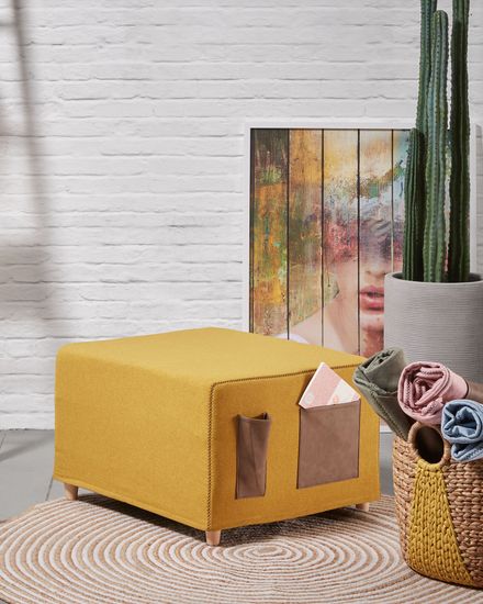 Пуф-кровать Kos серая