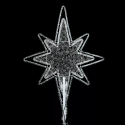 Светодиодная макушка Феерия 100 см., микс Белого и Тепло-Белого без снежинки, 220В, LTC (LC-13201)