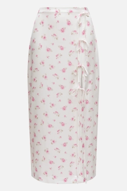 Юбка-миди с завязками