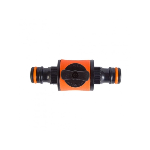 Двухсторонний коннектор с запор.краном АР1021