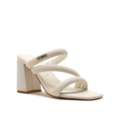 Кожаные шлепанцы Guess - экрю(FLJGNE LEA03)