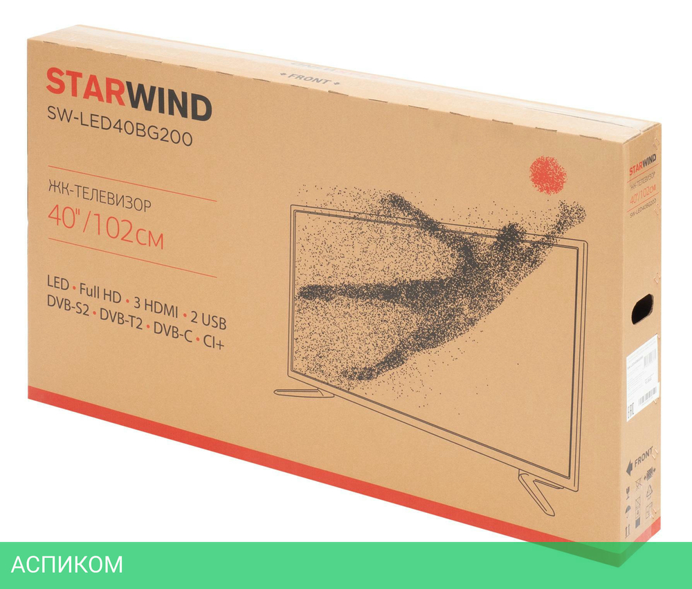 Телевизор StarWind SW-LED40BG200 черный