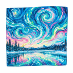 Шейный платок «Северное сияние Ван Гога», 70×70 см