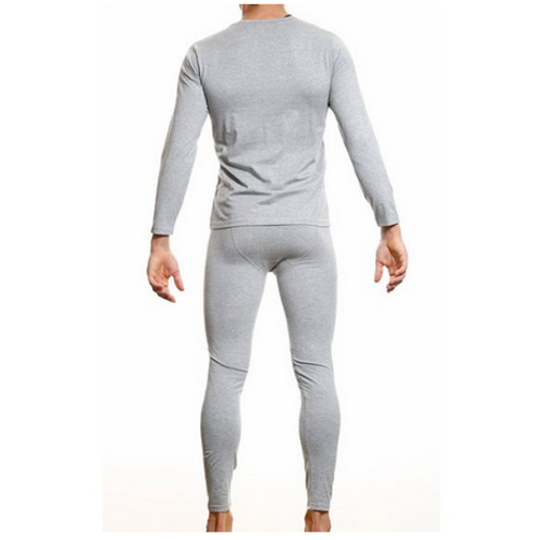 Мужское термобелье неутепленное с серебристой резинкой Calvin Klein Thermal Steel Underwear Grey