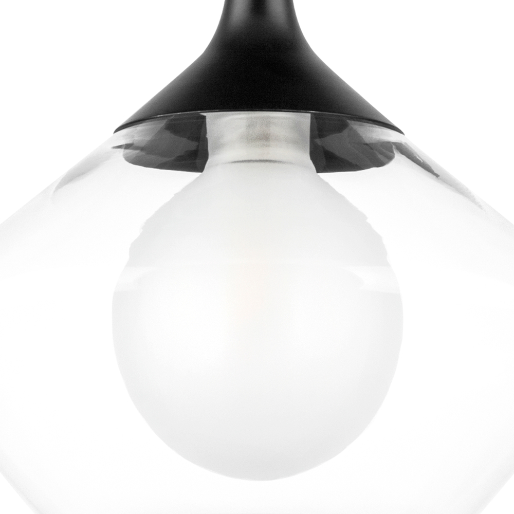 801202 Люстра VETRO 1х6W(led) G9 ЧЕРНЫЙ/ПРОЗРАЧНЫЙ