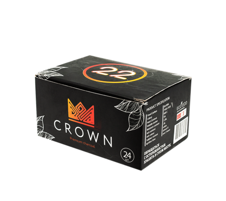 Уголь кокосовый Crown 22мм/24шт (0,25кг)